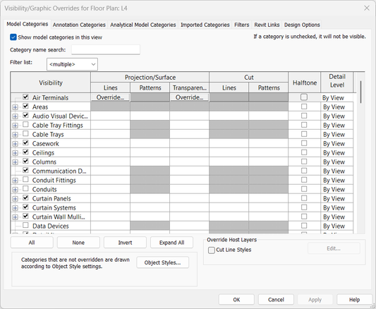 Revit Visibility and Graphic Display Overview