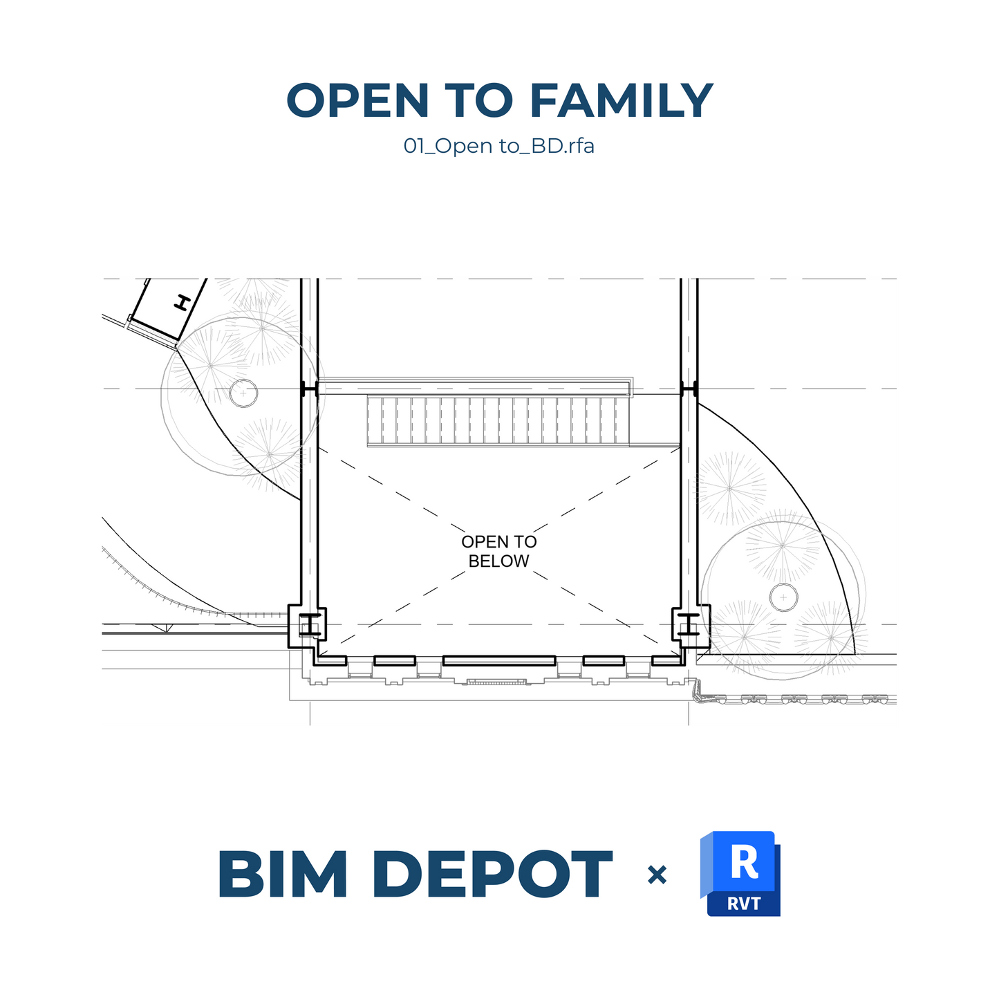 Open to - Revit Detail Component Family