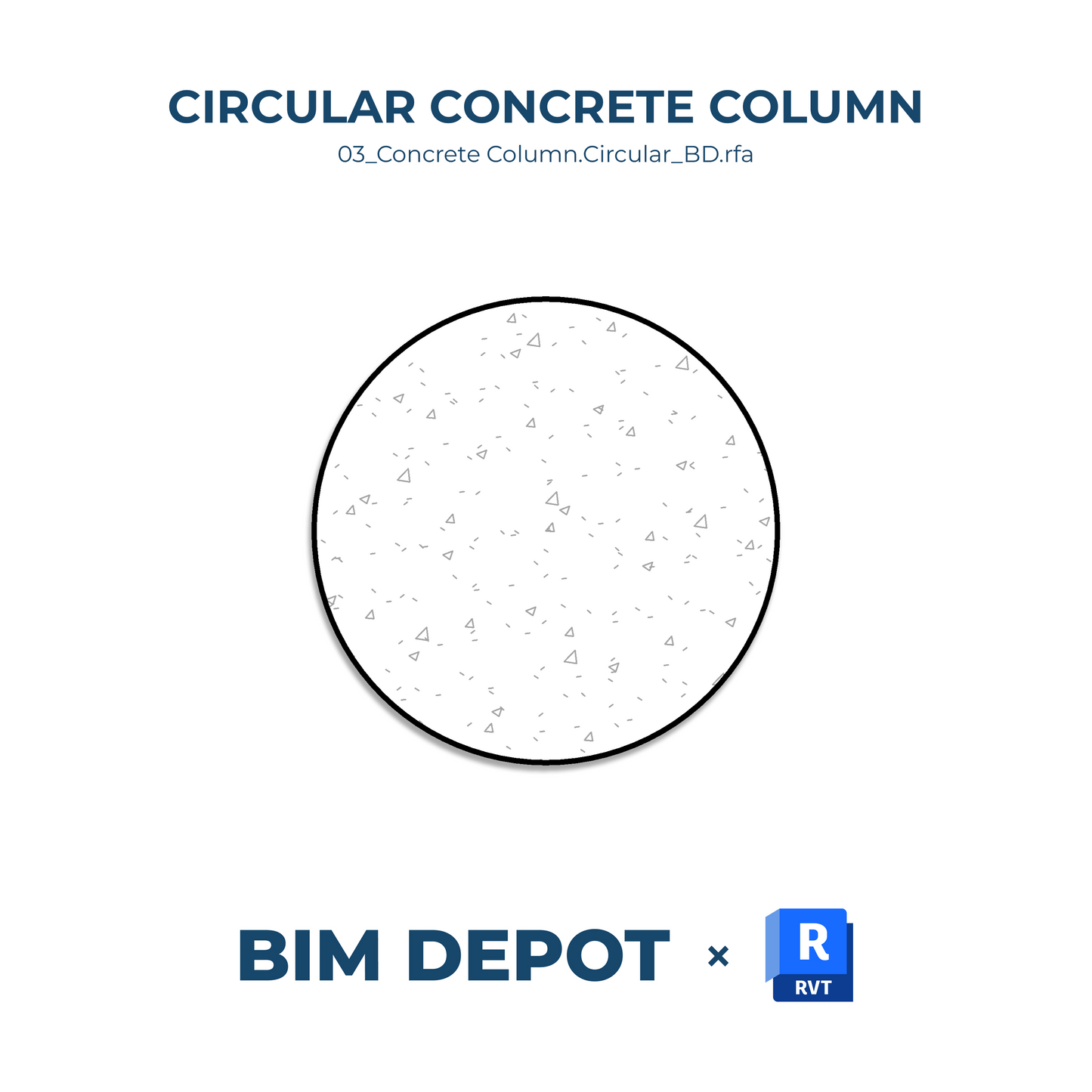 Circular Concrete Column - Revit Detail Component Family