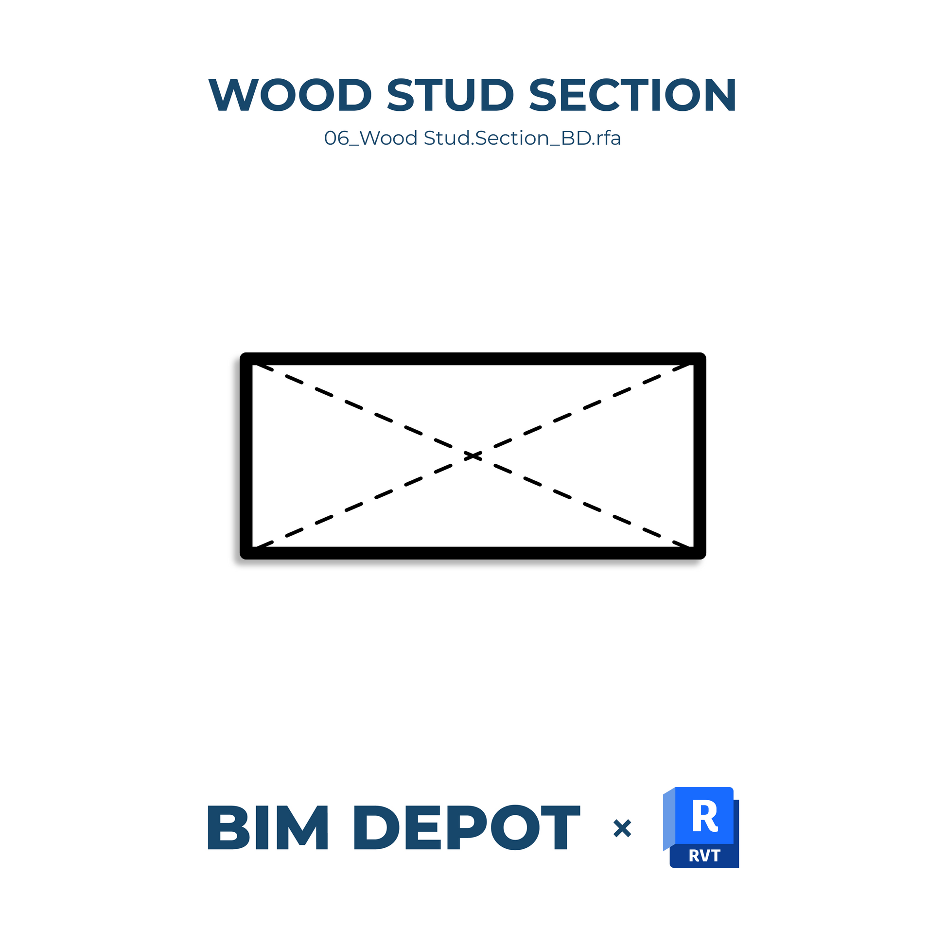 Bim Depot- Wood Stud Section
