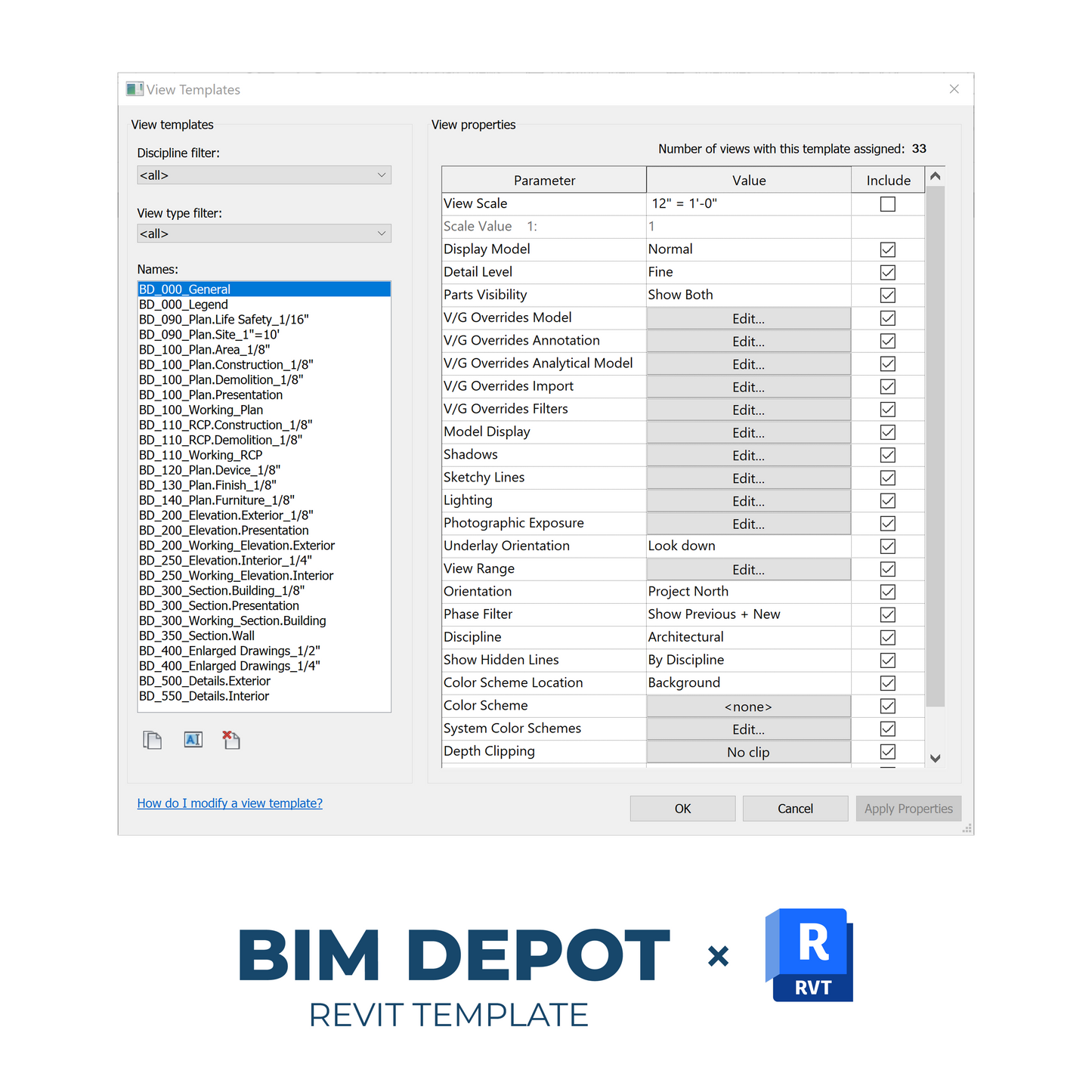 BIM Depot Revit Template