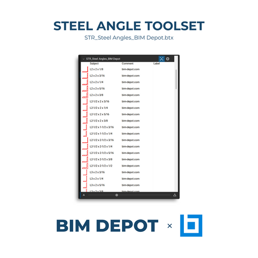 Bluebeam Toolset - Steel Angle