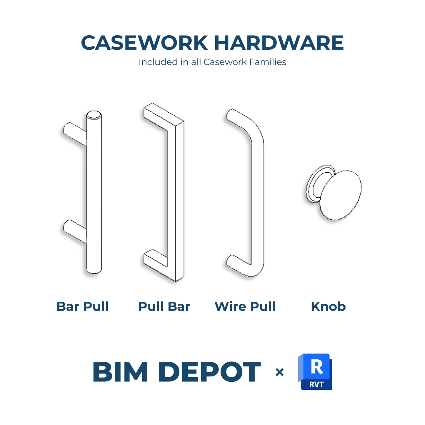 Full Height Wall Oven Cabinet - Revit Casework Family