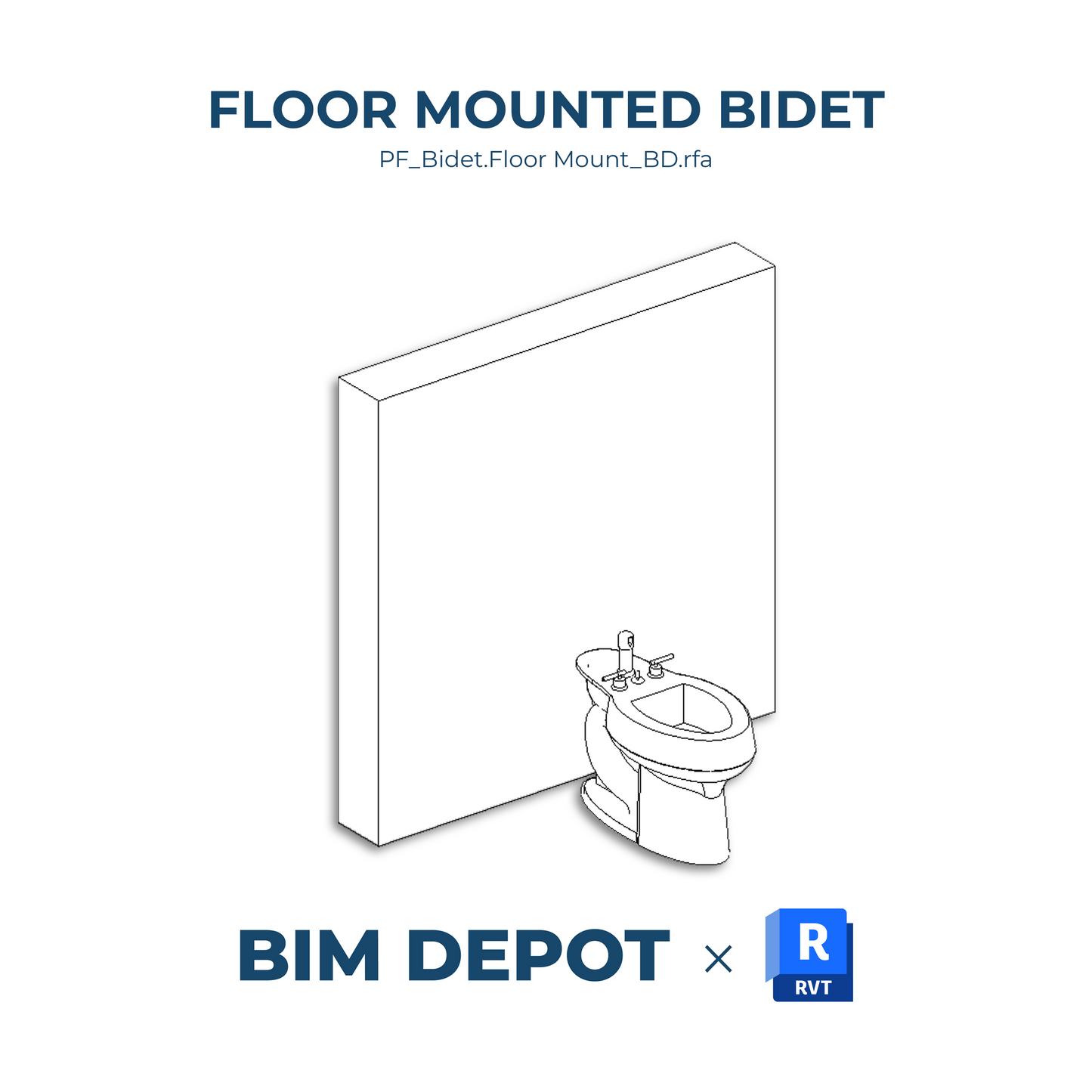 Floor Mounted Bidet – Revit Plumbing Fixture Family