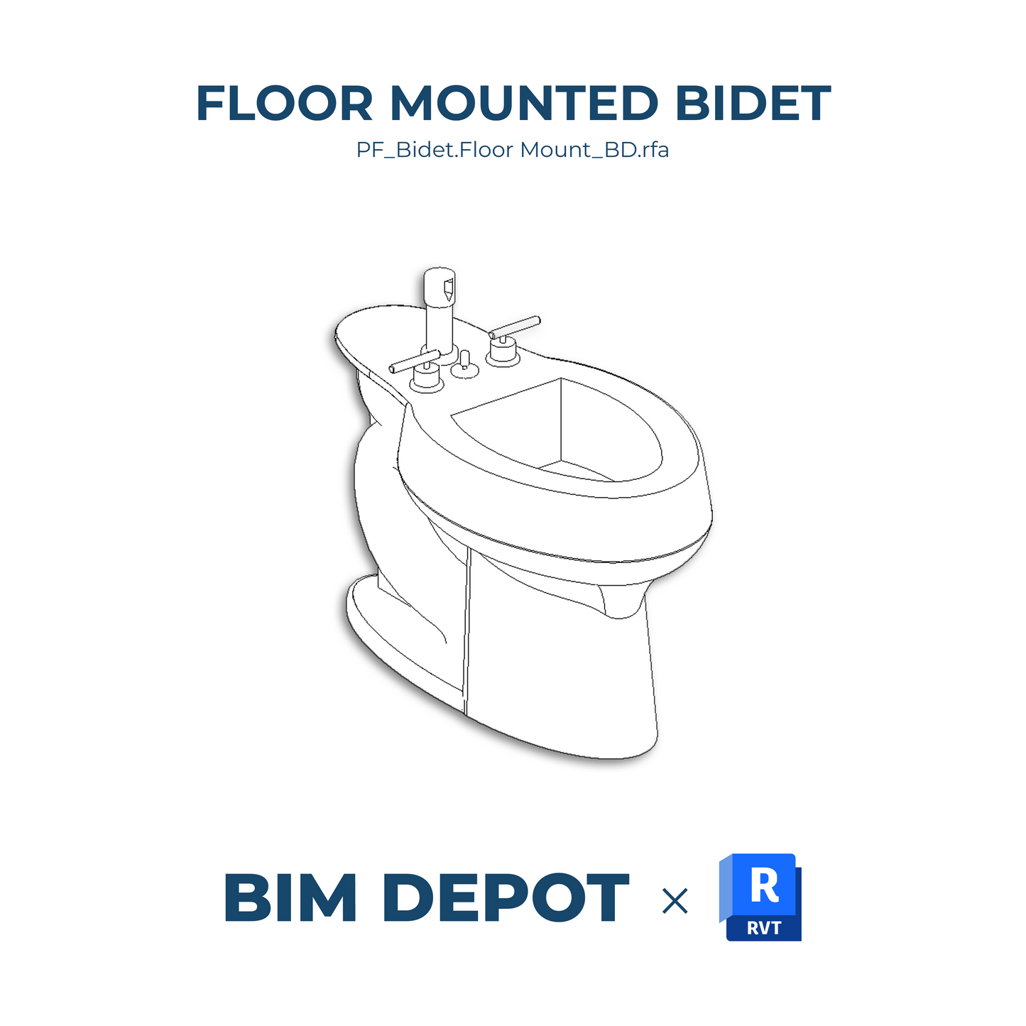 Floor Mounted Bidet – Revit Plumbing Fixture Family