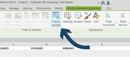 Revit Schedule Workflow