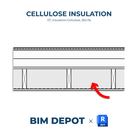 Cellulose Insulation - Revit Detail Component Family