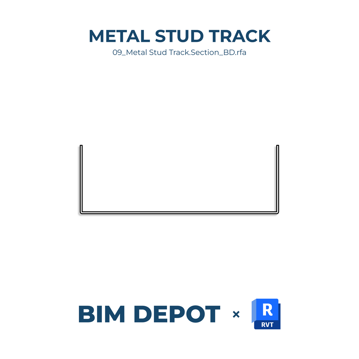 Metal Stud Track - Revit Detail Component Family – BIM Depot