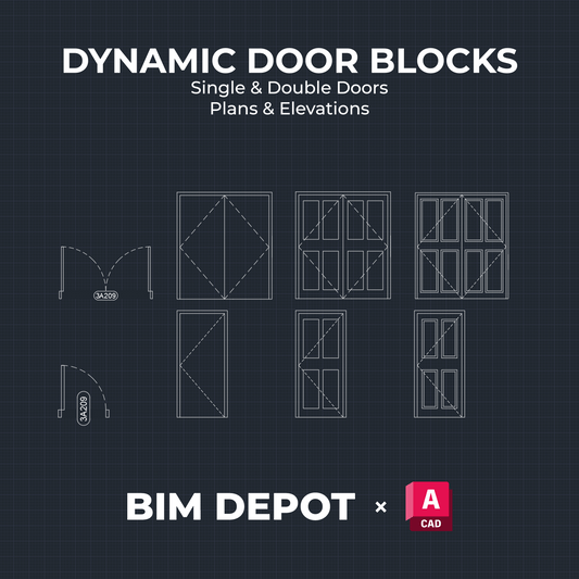 Door Block Collection | AutoCAD Dynamic Blocks