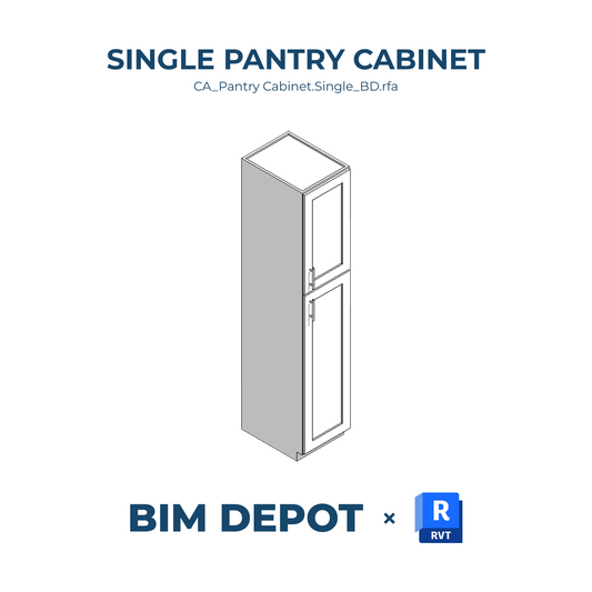 Full Height Pantry - Revit Casework Family