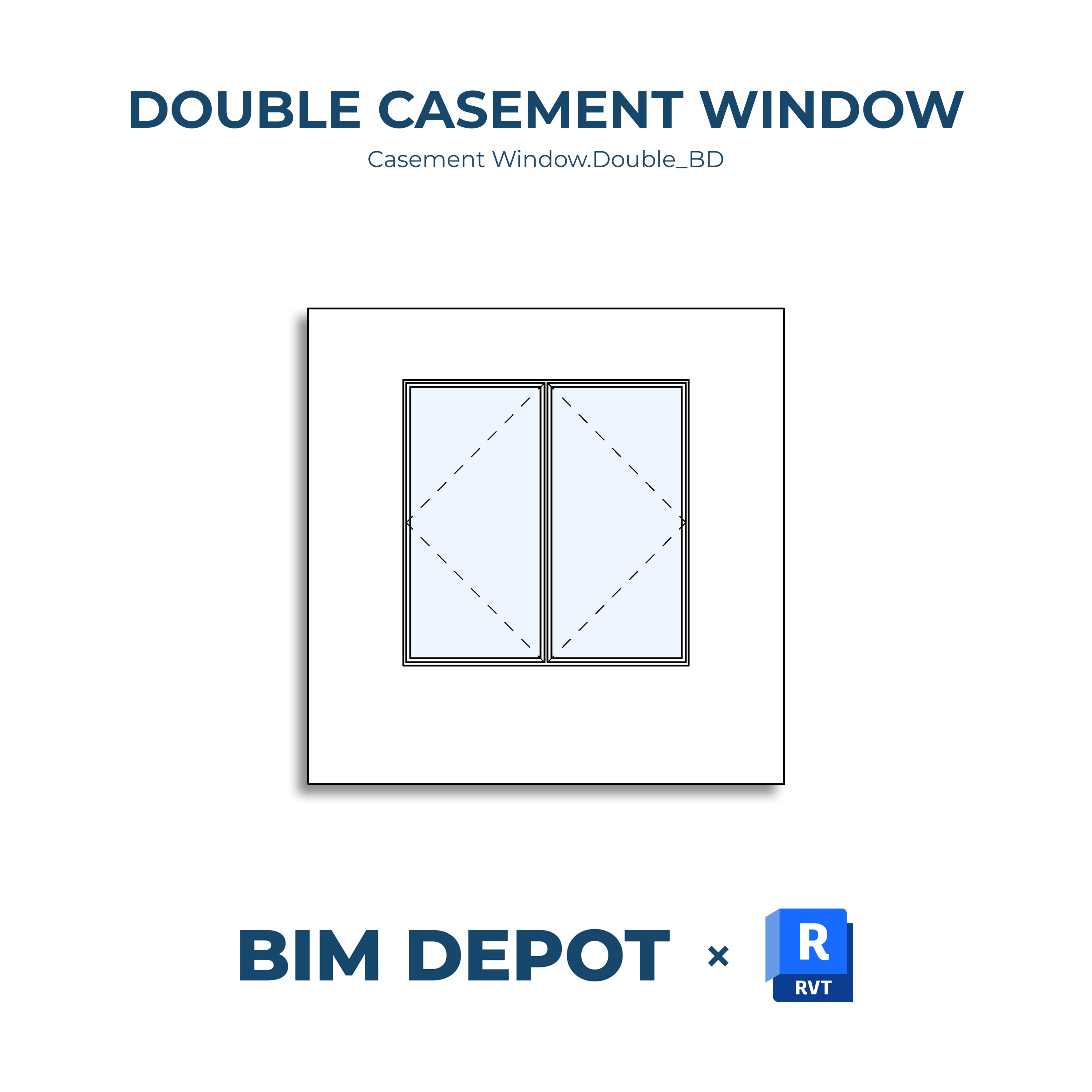 Double Casement Window - Revit Window Family – BIM Depot