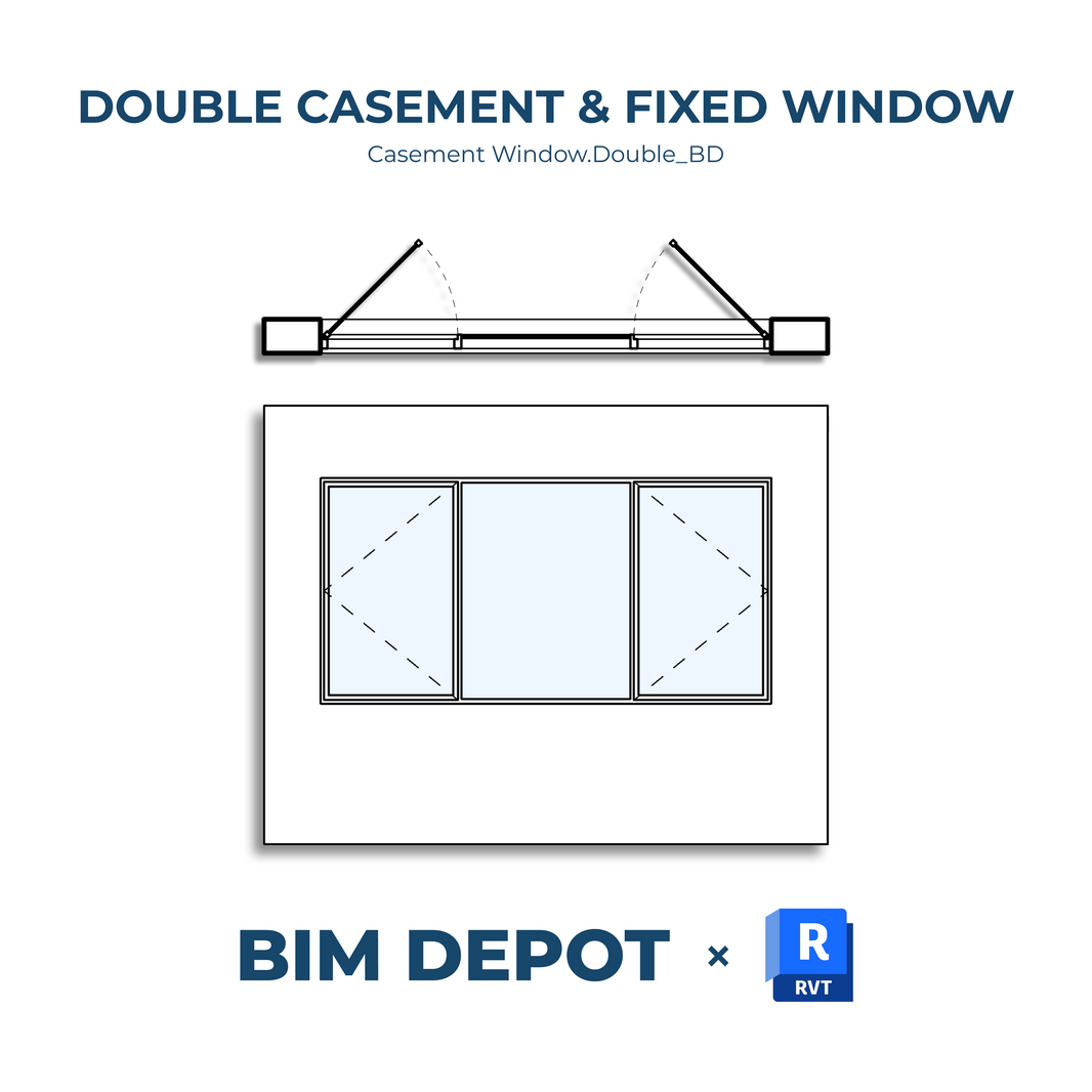 Window Rta Fixrd Revit Exclusive Windows - Revit Windows Family Collection – BIM Depot
