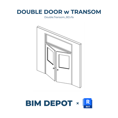 Double Door with Transom