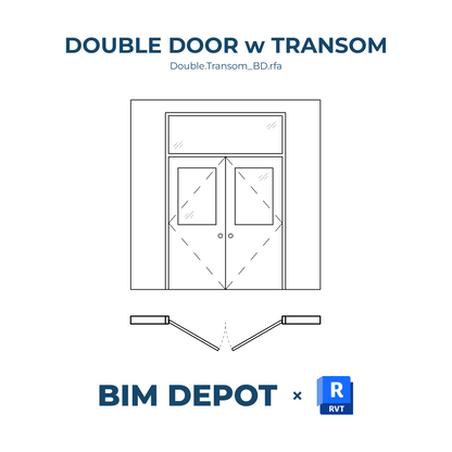 Double Door with Transom