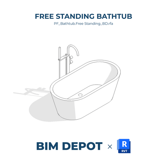 Free Standing Bathtub - Revit Family