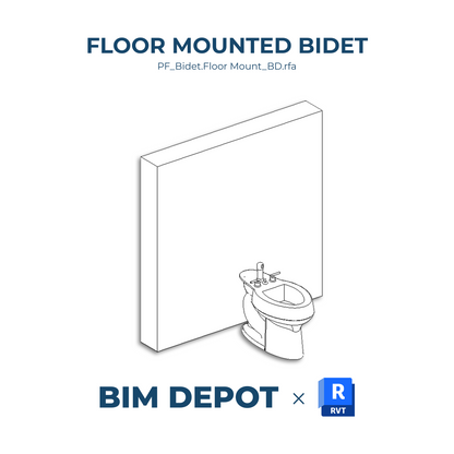 Floor Mounted Bidet – Revit Plumbing Fixture Family