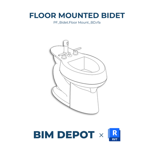 Floor Mounted Bidet – Revit Plumbing Fixture Family