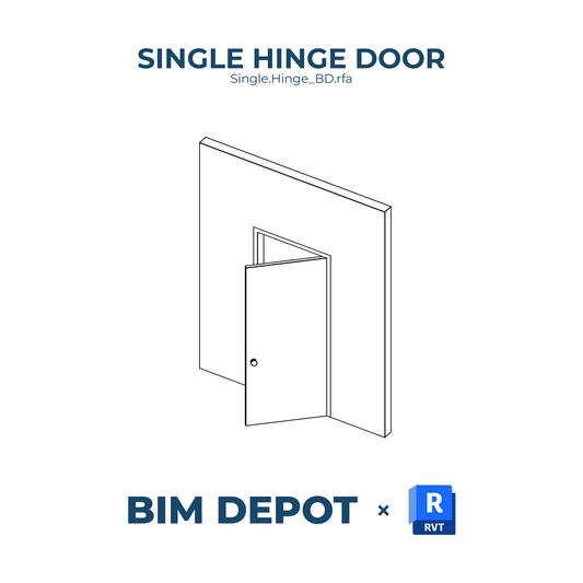 Single Swing Door - Revit Door Family