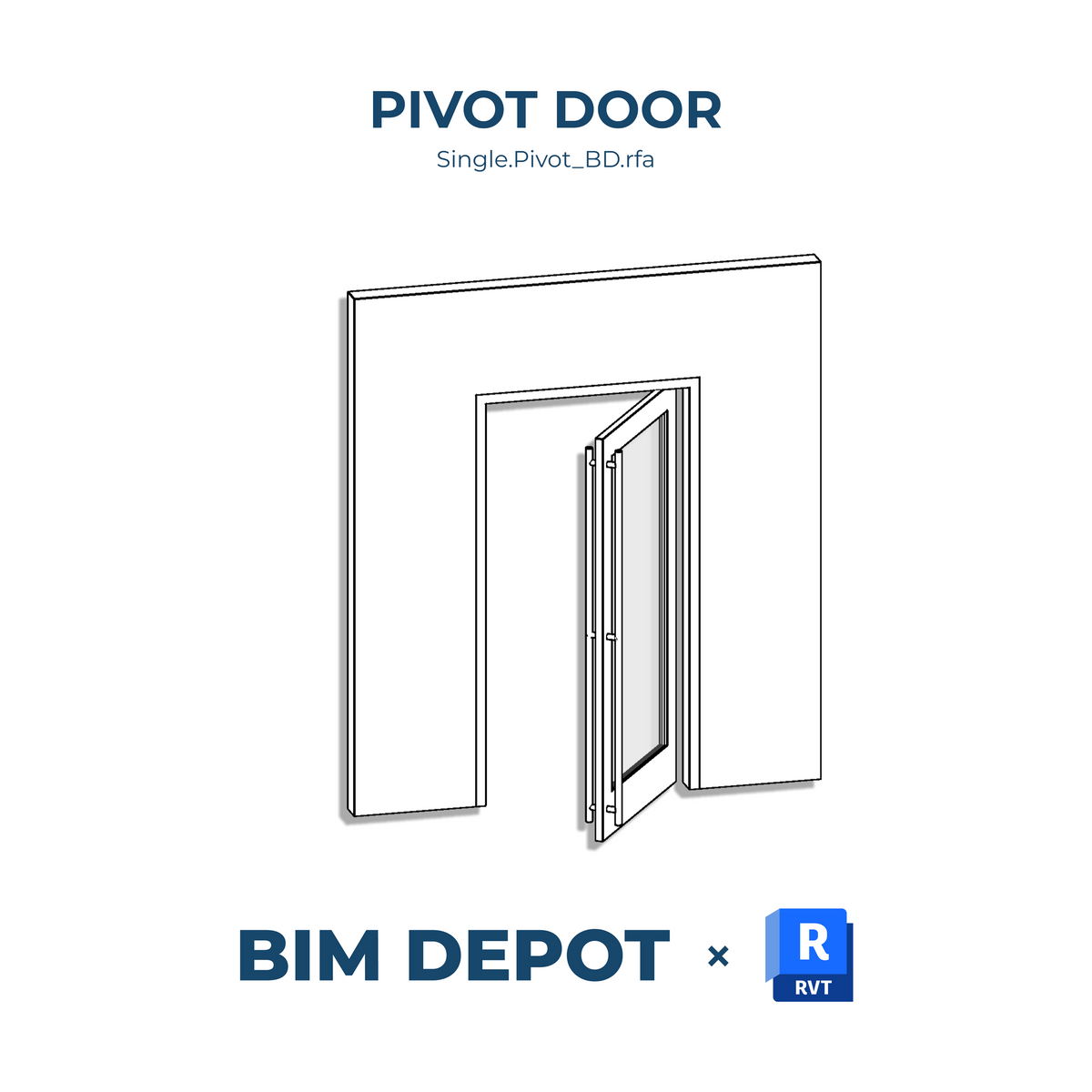 Single Pivot Door - Revit Door Family – BIM Depot